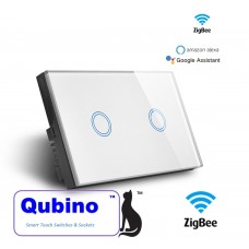 Qubino ZigBee 2 Gang Touch Switch