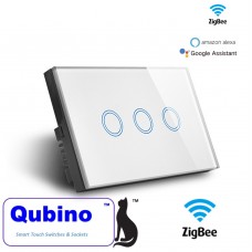Qubino ZigBee 3 Gang Touch Switch